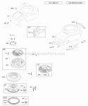 Part Location Diagram of 692679 Briggs and Stratton Cover-Blower Housing (Black)